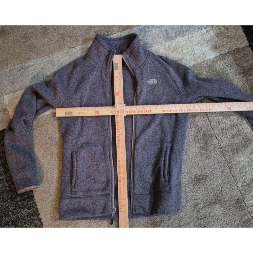 The North Face Womens Fleece JACKET Size L Purple Zip Up Cozy Casual - Picture 6 of 11